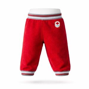 Size 0-6M HBC Hudson Bay Company Olympic Vintage Red Heathered Sweatpants